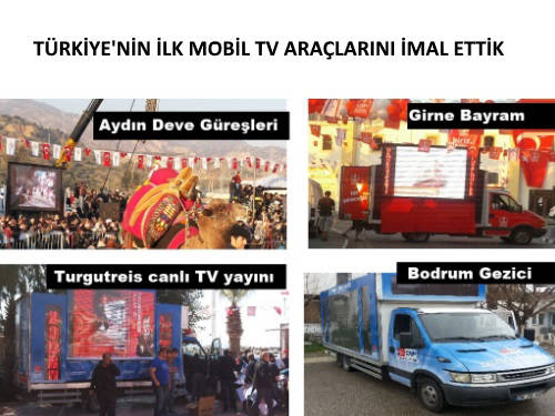Mobil TV kamyon kiralama imalat